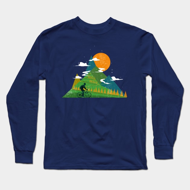 mountain bike Long Sleeve T-Shirt by kharmazero